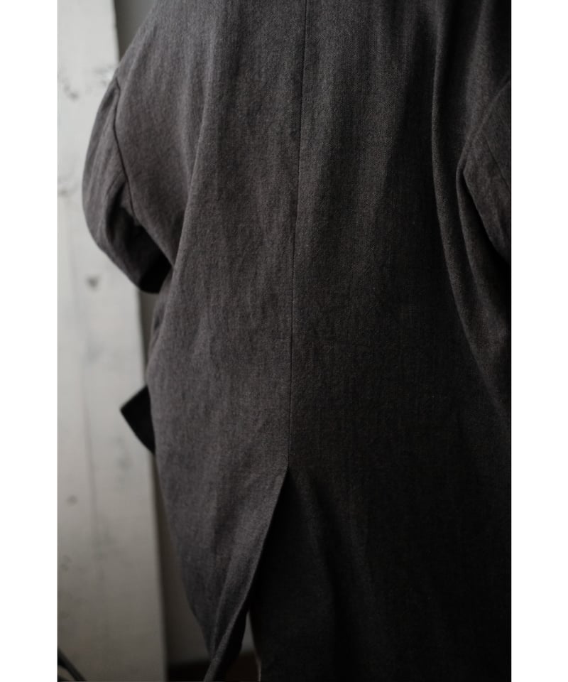 ANSNAM / Big Jacket(LinenWoolCashmere/Brown Mix