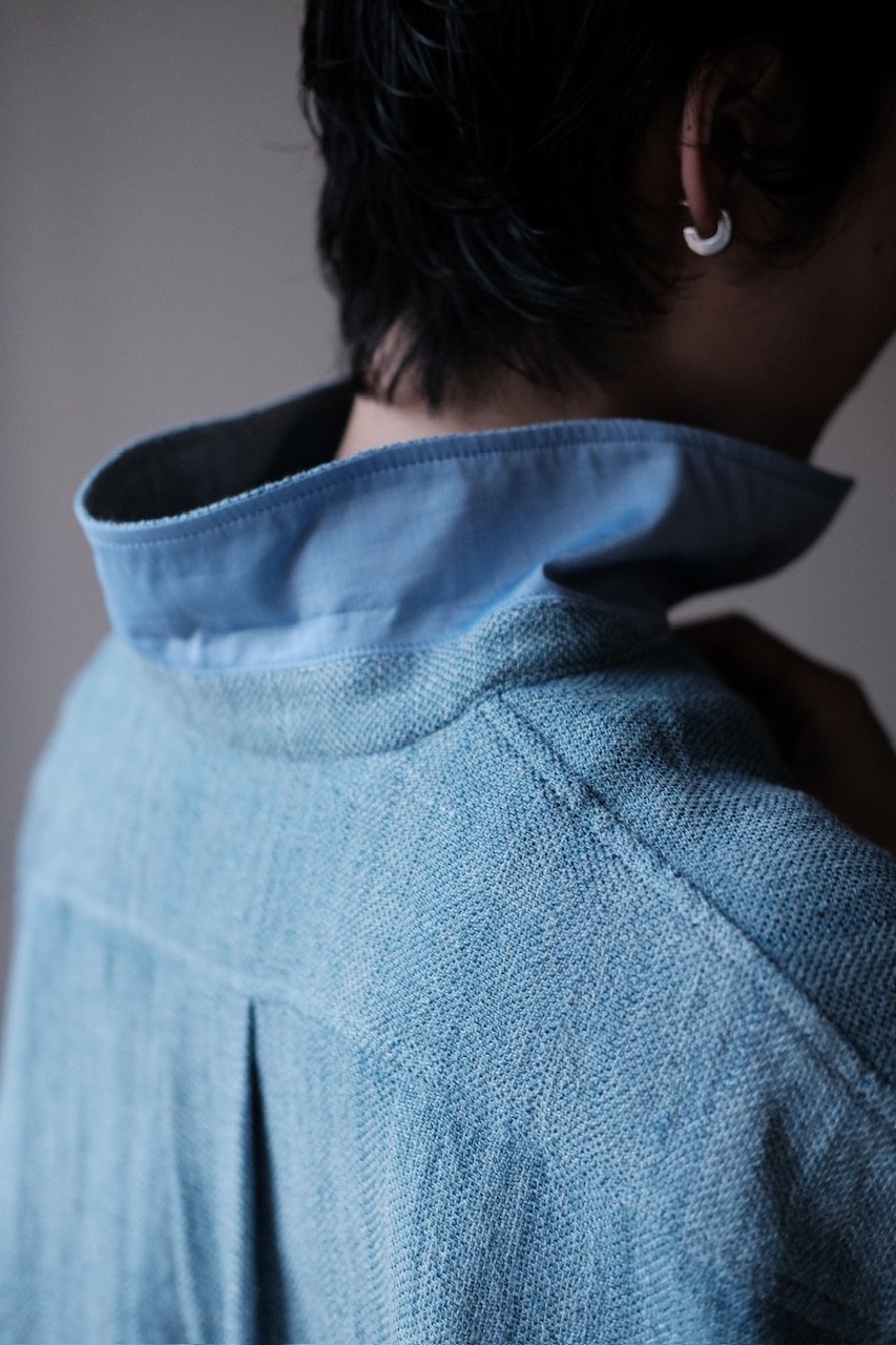 ANSNAM / Hand Woven Shirt Jacket(CottonSilkLine