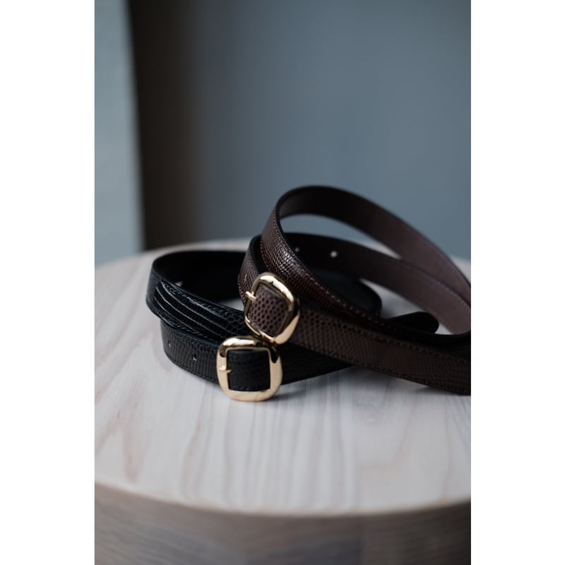 BISOWN / LIZARD SQUARE BELT(2 colors) | PARK