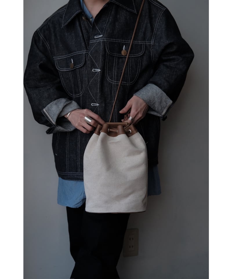 forme / Drawstring Bag(Jute Canvas×Class Brown)