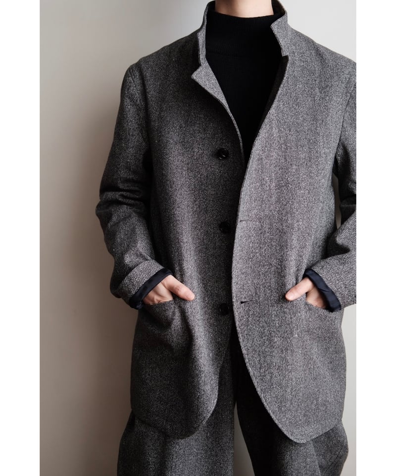 Fendart / Jacket(White×Black Navy) | PARK
