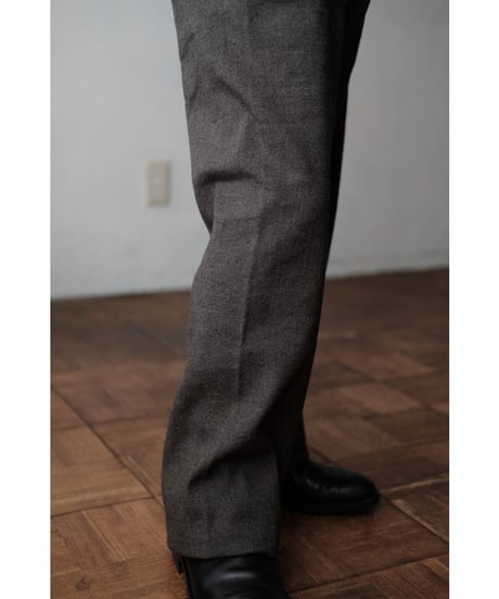 ANSNAM / Lurie Pants(LinenWoolCashmere/Brown mix)
