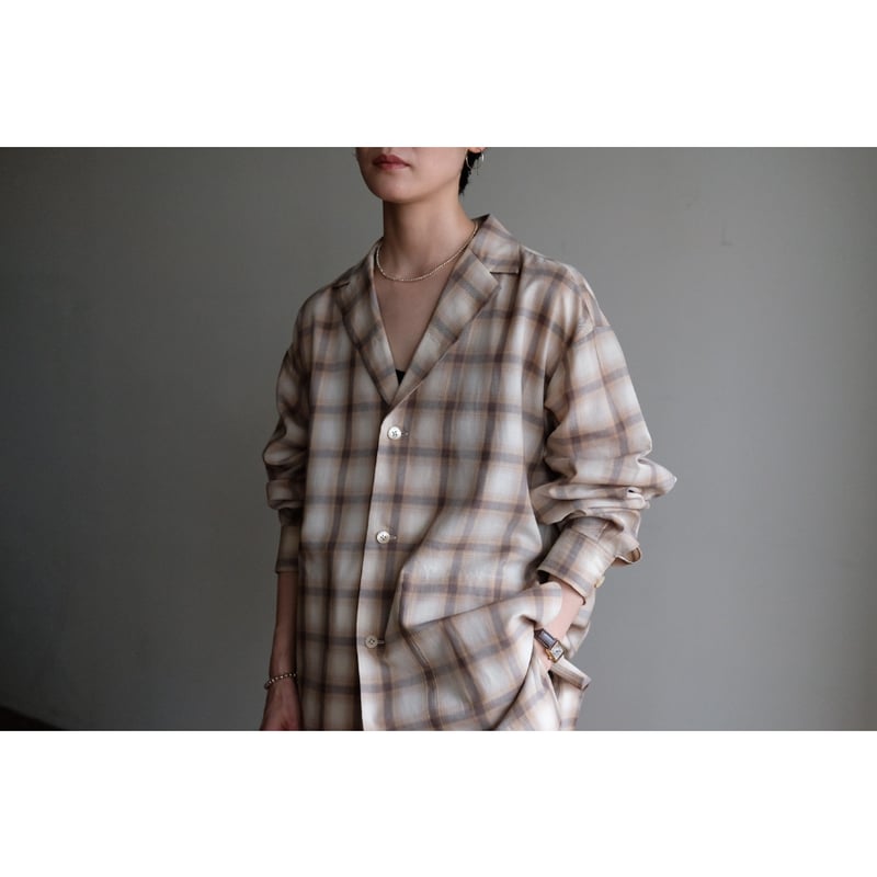 un/unbient / Their Shirt(Beige Tartan) | PARK