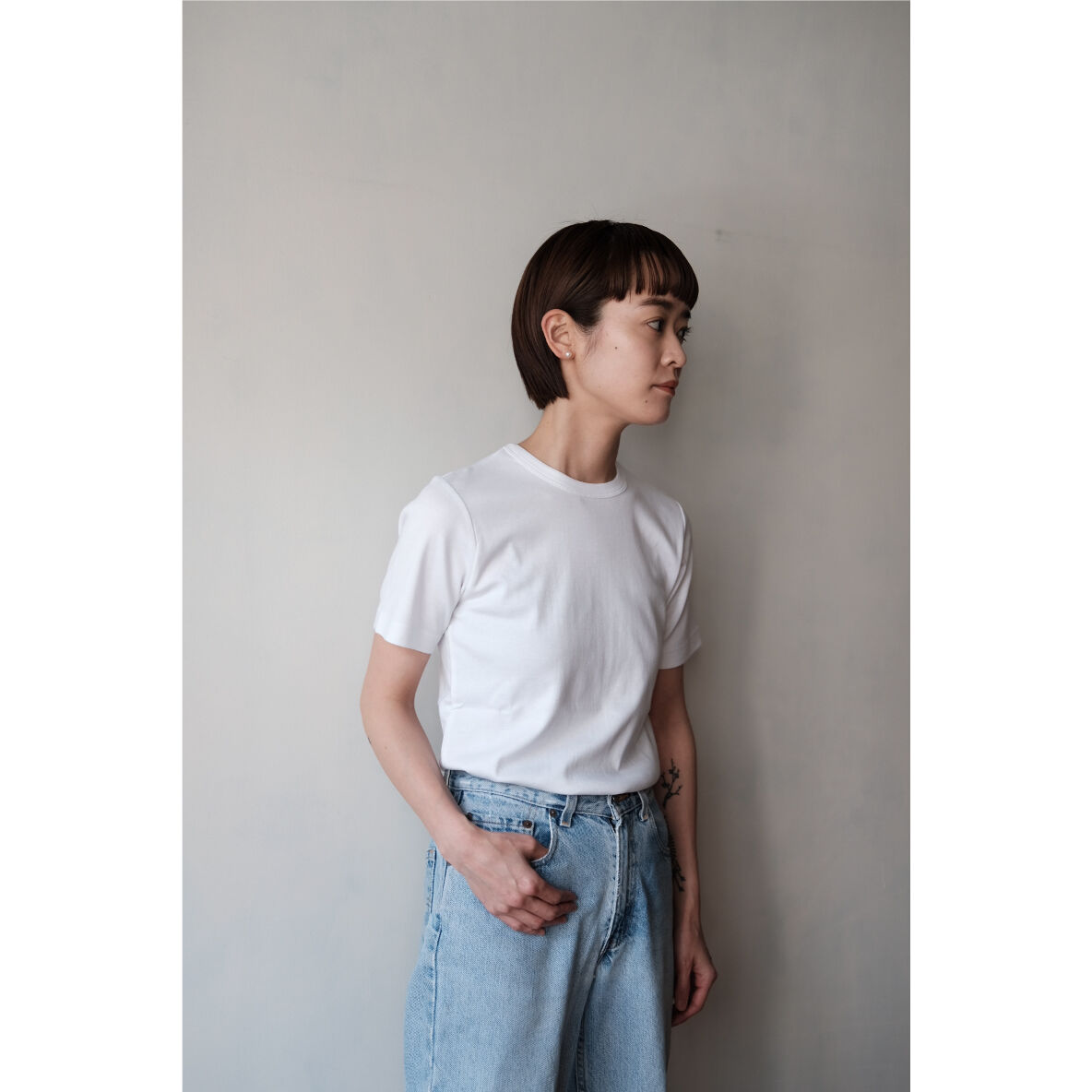 LIFiLL / Cottony Soft Stretch Tee(White) | PARK