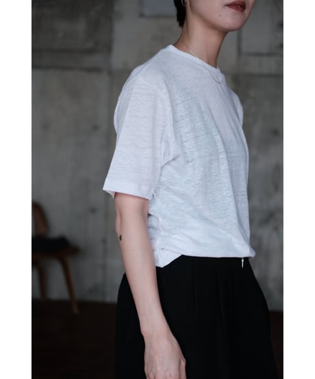 LIFiLL / Linen Tee(White)