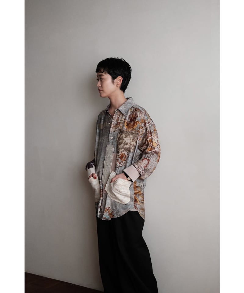 ANSNAM / Patched Shirts(Viscose Cupro/Mix) | PARK