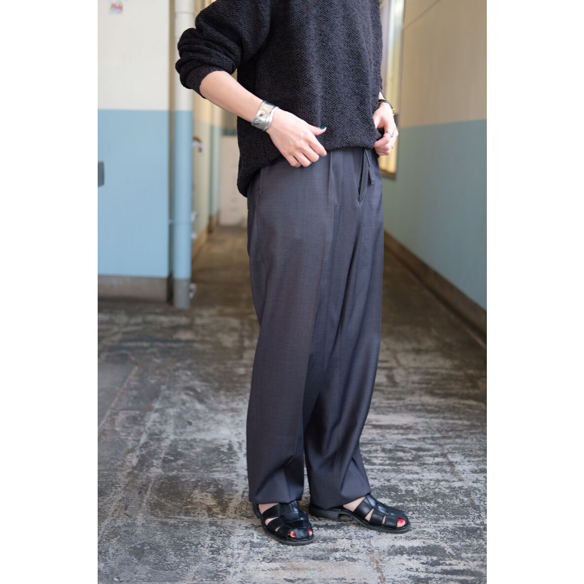 Fendart / Draw Code Pants(Charcoal) | PARK