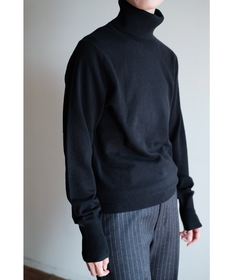 【週末値下げ】HYKEハイクシアー クルーネック セーター ブラック 11394 SHEER CREW NECK SWEATER 11394 | HYKE