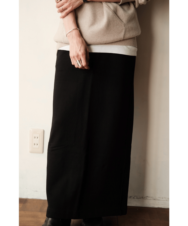 LIFiLL / 別注 Cottony Sweat Skirt(Black) | PARK