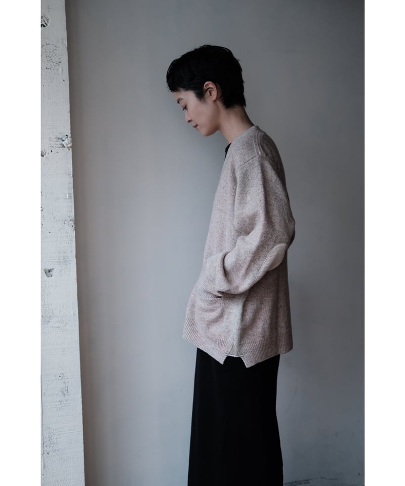 ANSNAM カーディガン アンスナム ANSNAM / Sprayed Cardigan(Pink Graybeige) | PARK