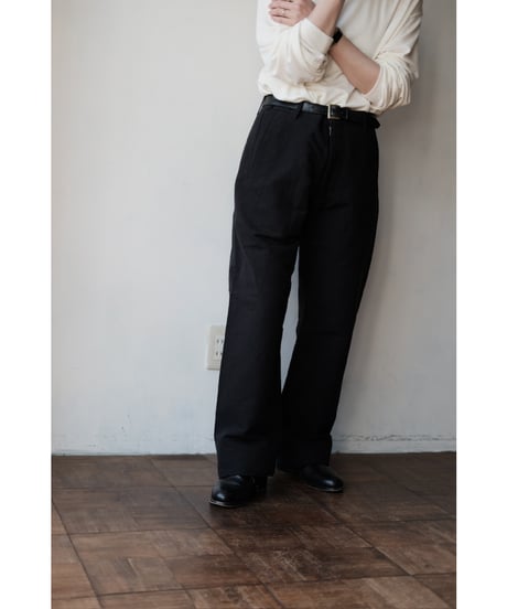 ANSNAM / Lurie Pants(CottonLinen/Black)