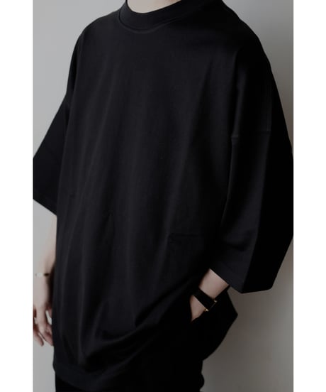 LIFiLL / Cottony Relax Tee for men(Black)
