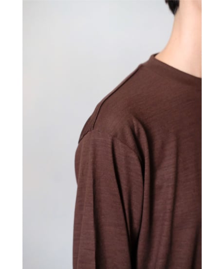 LIFiLL / Woolish Longsleeve Tee(Brown)