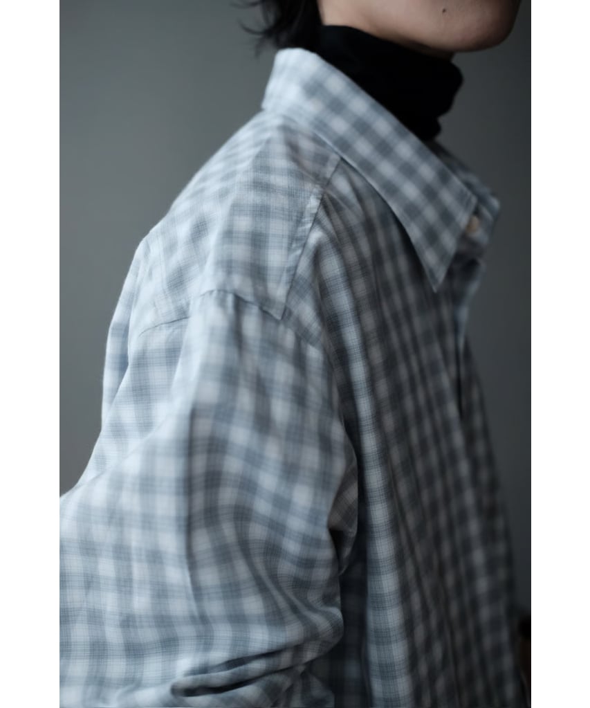 ANSNAM / プレーンシャツ(Grey×White) | PARK