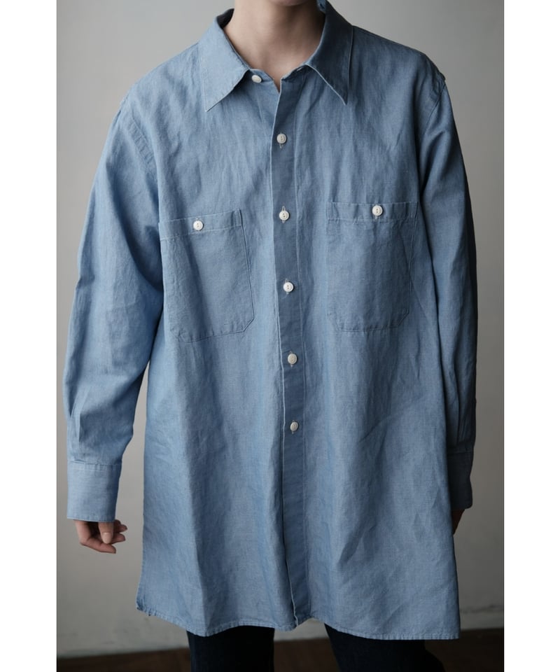 BISOWN / COTTON LINEN CHAMBRAY SHIRTS(LIGHT IND