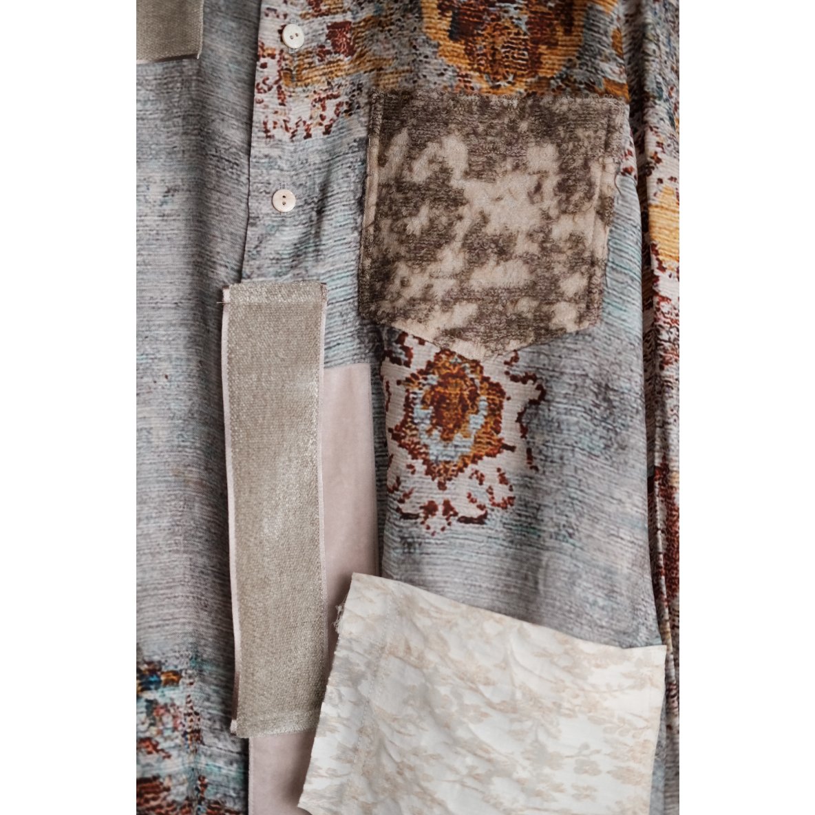 ANSNAM / Patched Shirts(Viscose Cupro/Mix) | PARK