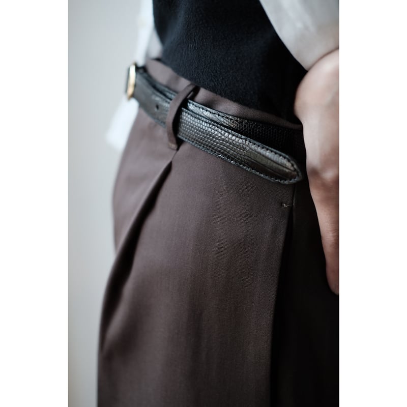 BISOWN ビソウン LIZARD OVAL BELT AILL BISOWN / LIZARD SQUARE