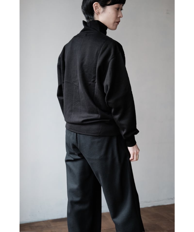 LIFiLL / Cottony Sweat Half Zip Polo(Black) | PARK