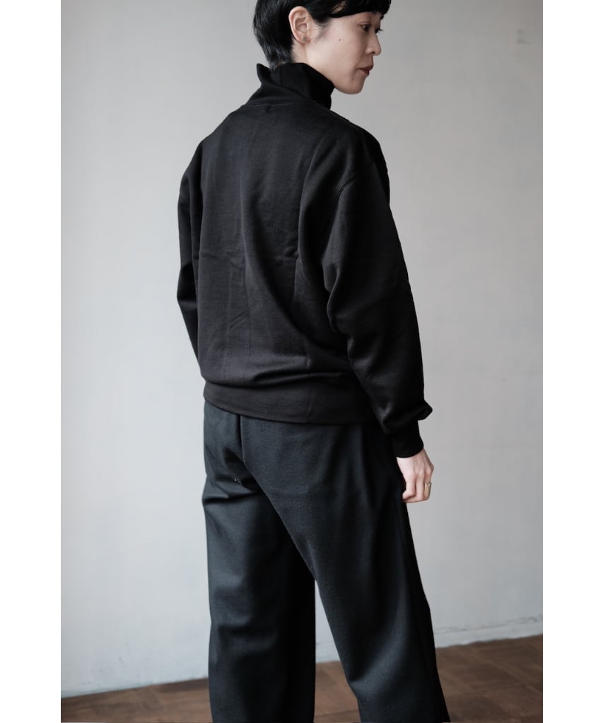 LIFiLL / Cottony Sweat Half Zip Polo(Black) | PARK