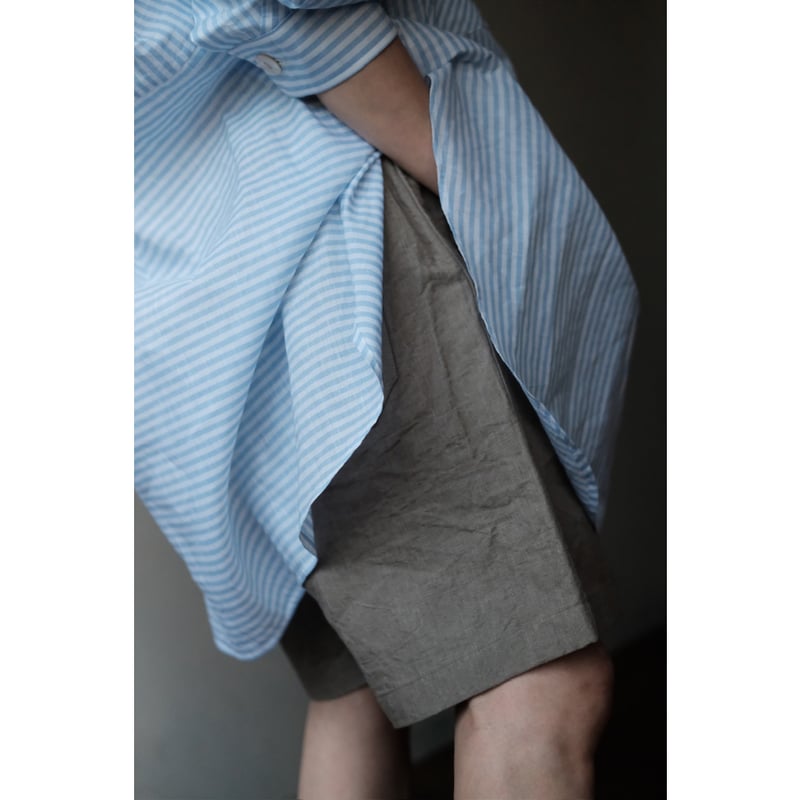 ANSNAM / Dry Short Pants(CottonLinen/Lt.Gray) |