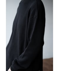 LIFiLL / Cottony Waffle Longsleeve Tee(Black)