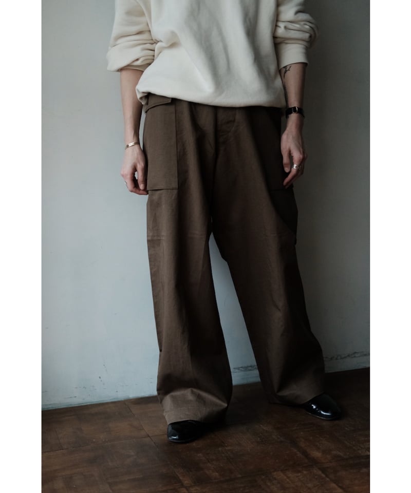 visvim M43 ミリタリーパンツ XLサイズ（希少） BISOWN / COTTON LINEN M43 TROUSERS(MILITARY GRE