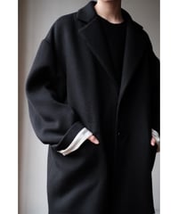 ANSNAM / Big Jacket(Handwoven Doble Faced Wool/Black)