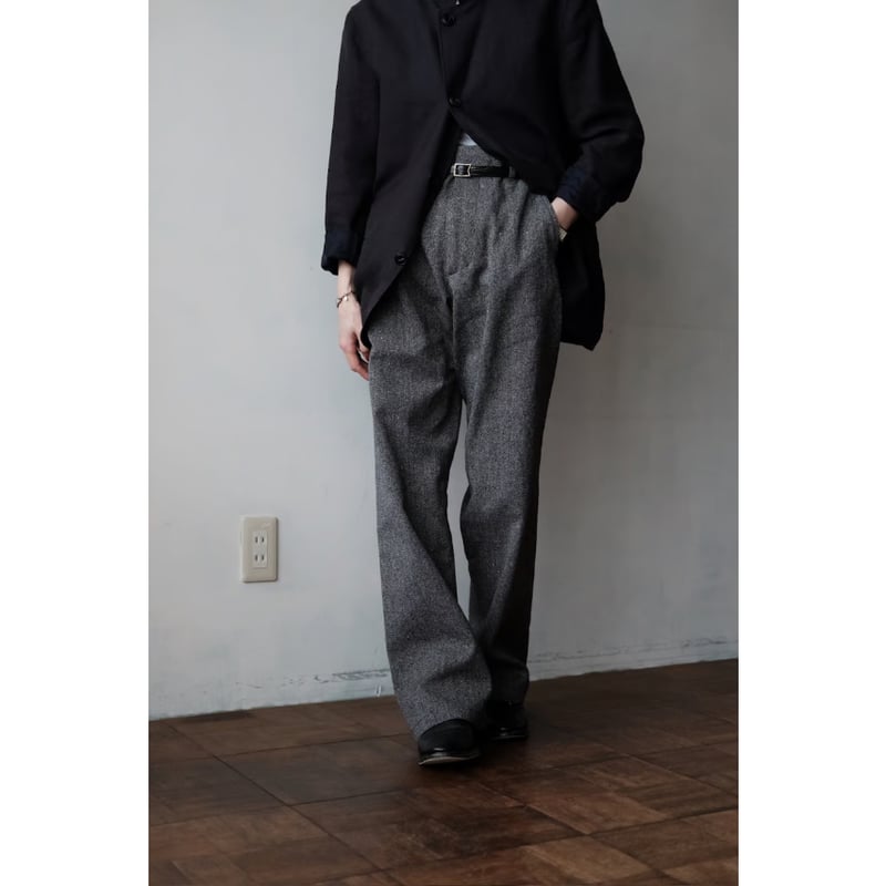 ansnam Lurie Pants(Linen/Navy) サイズ3 ANSNAM / Lurie Pants(Linen/Navy) | PARK