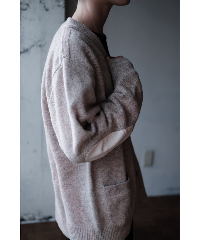 ANSNAM / Sprayed Cardigan(Pink Graybeige) | PARK