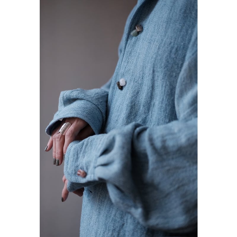 ANSNAM / Hand Woven Shirt Jacket(CottonSilkLine