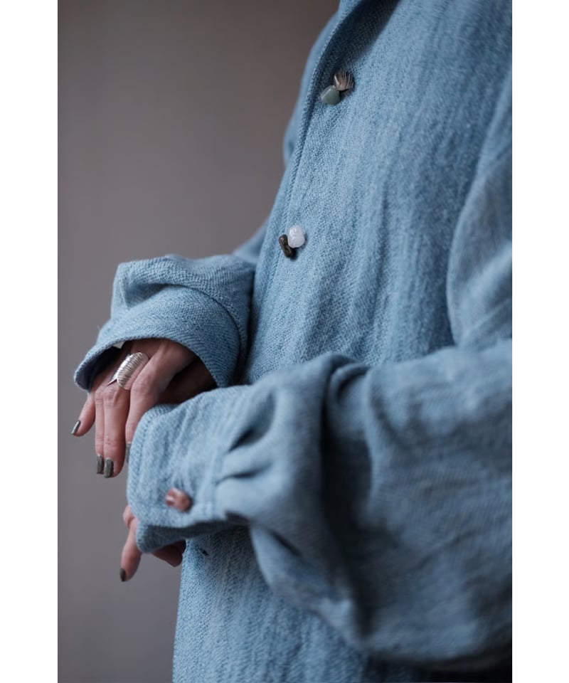 ANSNAM / Hand Woven Shirt Jacket(CottonSilkLine