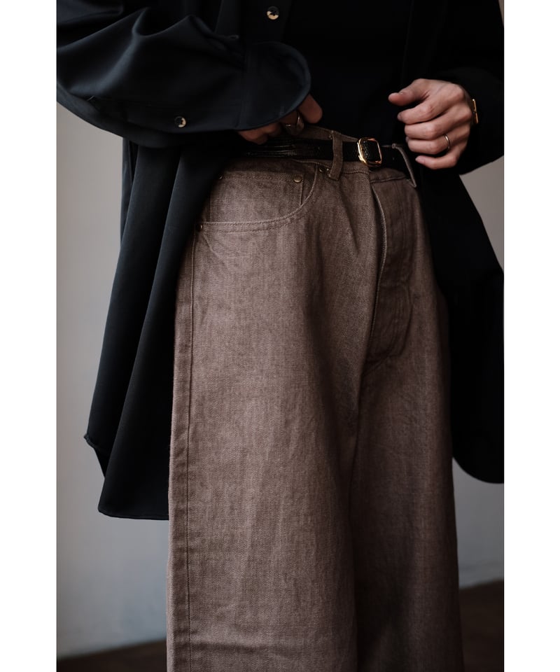 パンツ bisown brown denim BISOWN / BISOWN WIDE DENIM(Brown Bleach) | PARK