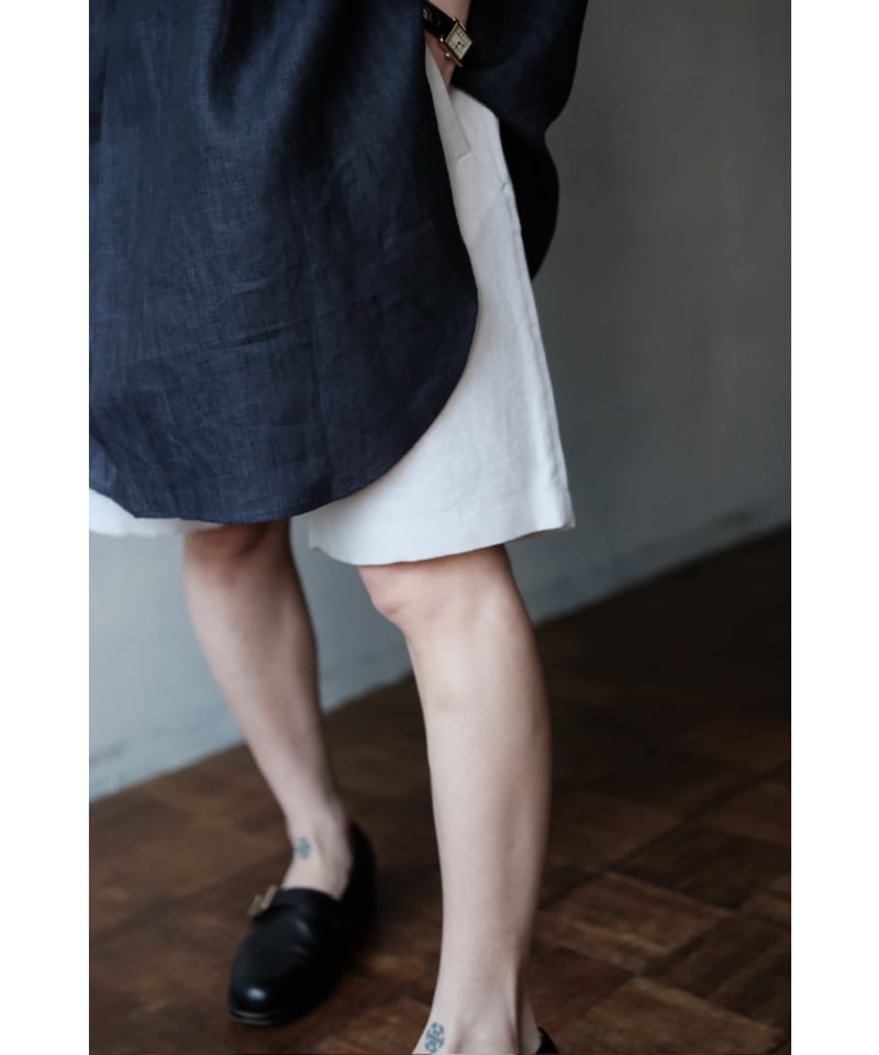 ANSNAM / Dry Short Pants(CottonLinen/Natural) |