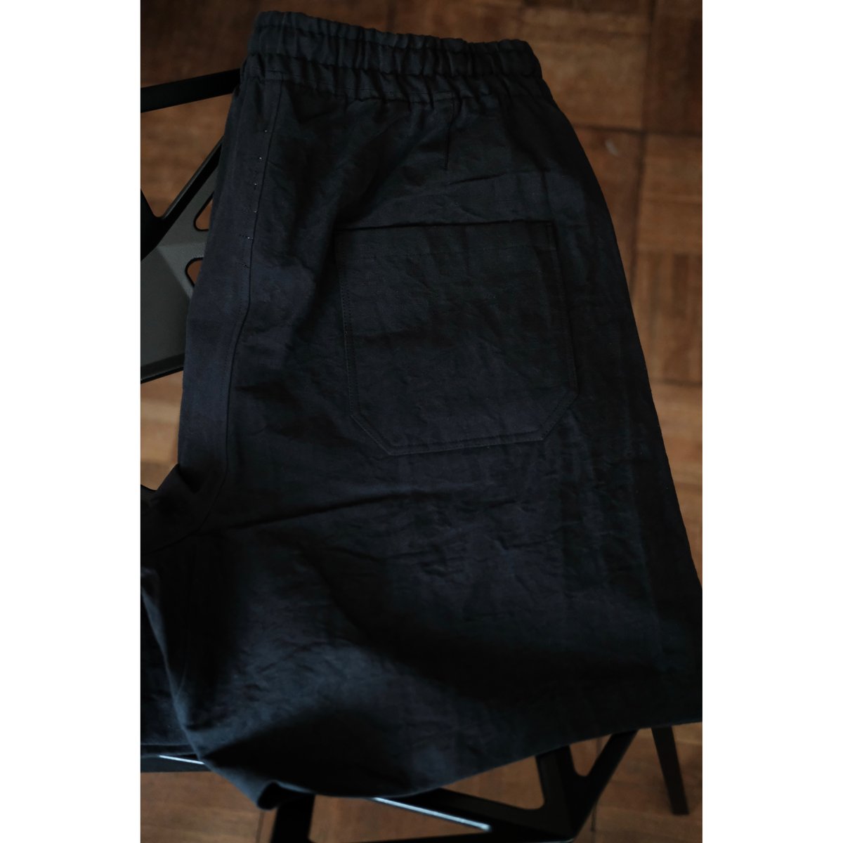 ANSNAM / Dry Short Pants(CottonLinen/Black) | PARK