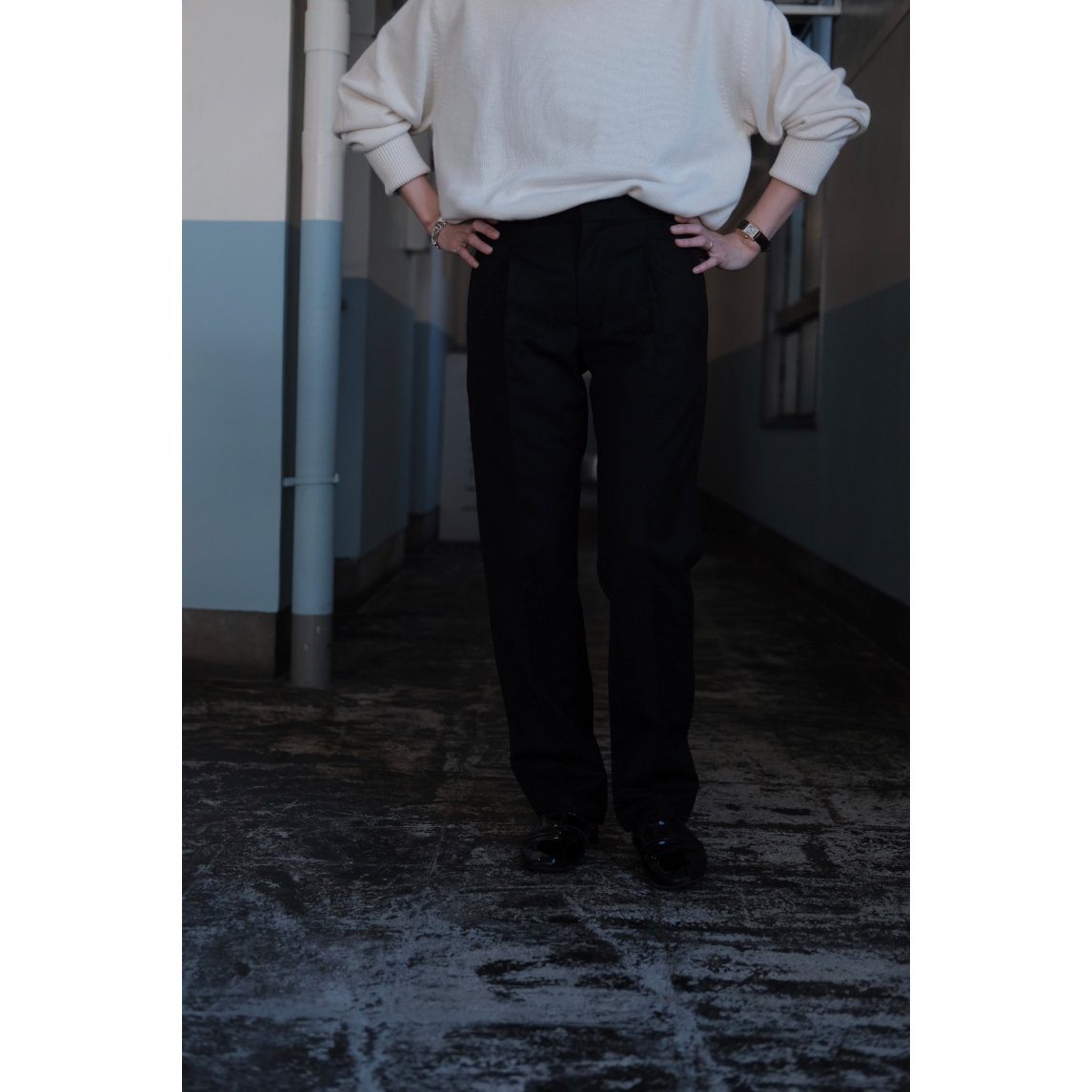 Fendart / Ladies 1 Tuck Pants(Black) | PARK Fendart / Ladies 1 Tuck Pants(Black) | PARK