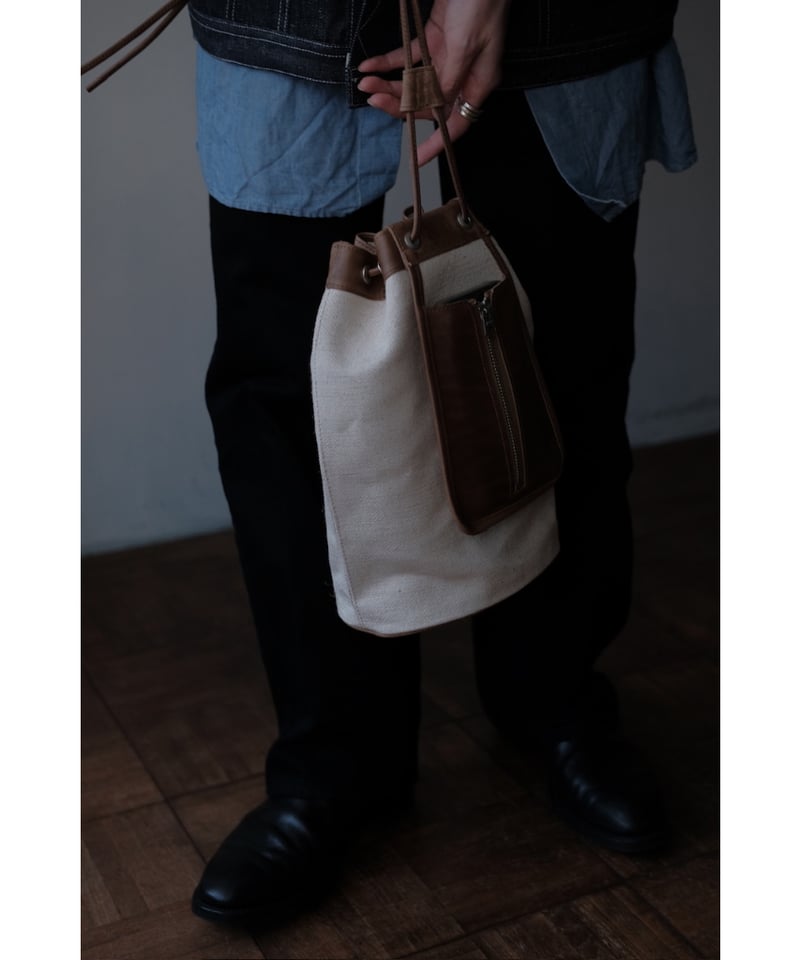 forme / Drawstring Bag(Jute Canvas×Class Brown)