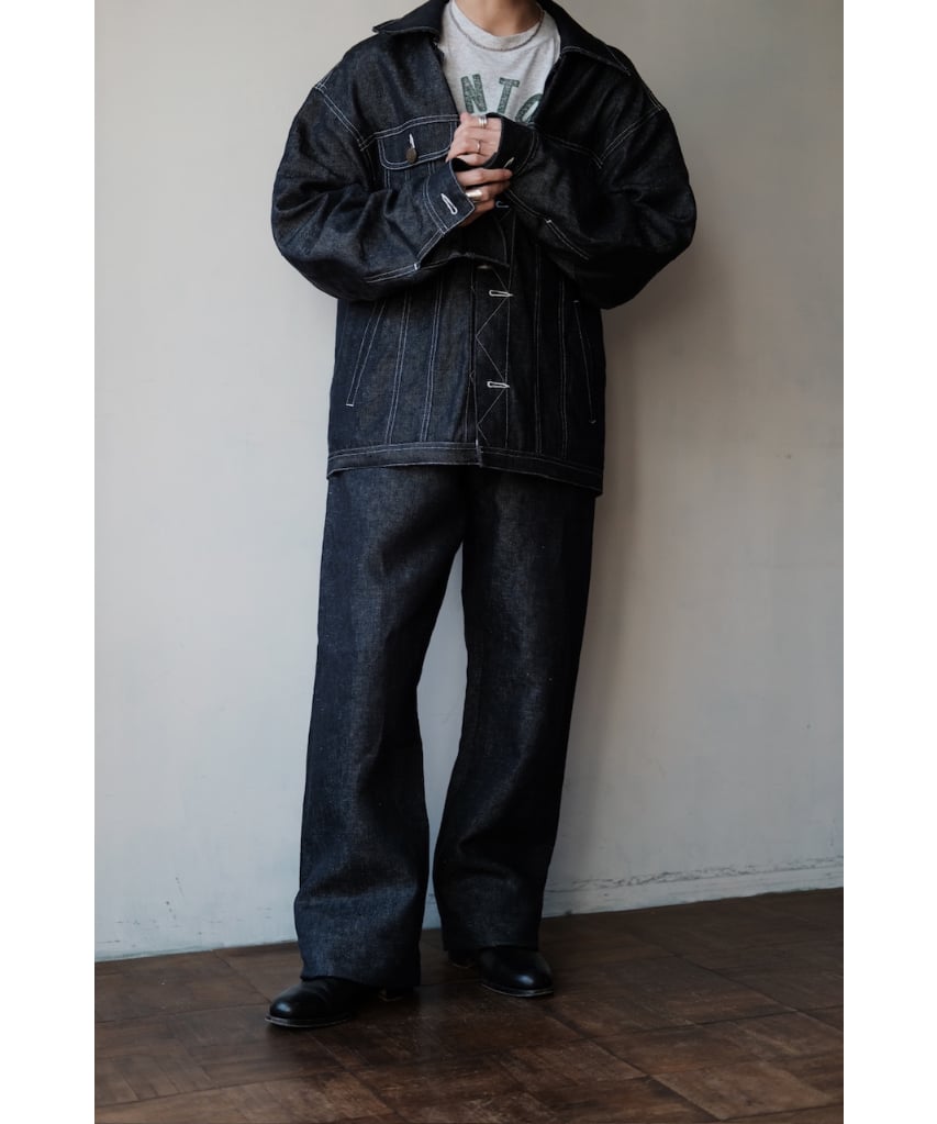 ANSNAM / Lurie Pants(Linen Denim/Indigo) | PARK