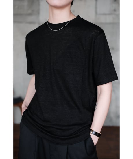 LIFiLL / Linen Tee(Black)