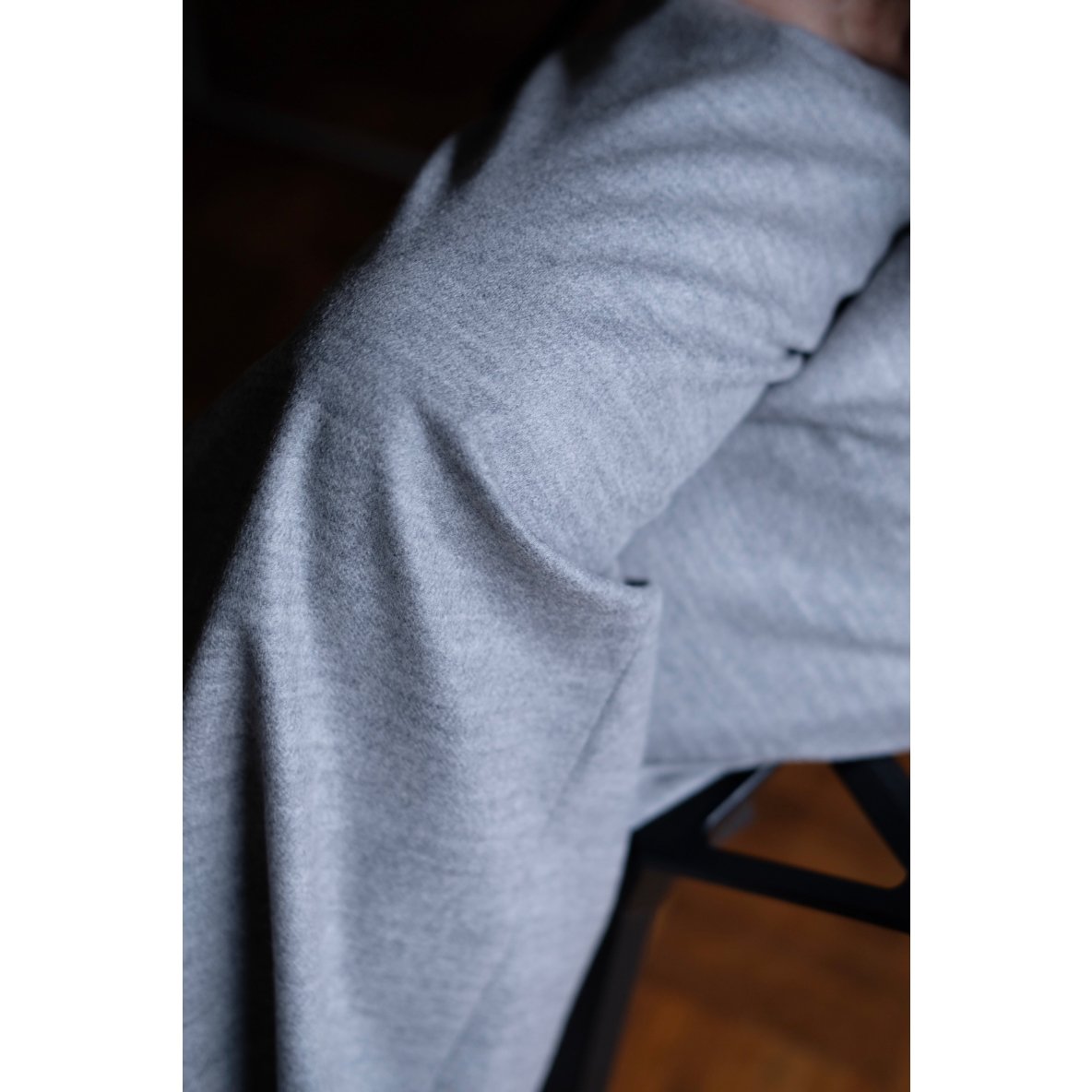 POLWELL スケルトンプリント グレー パンツ matereal / Wool