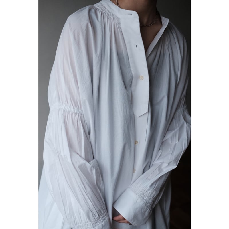 Pau thongvird / Gather Big Shirt 美品 Pau thongvird / Gather Big Shirt(White) | PARK