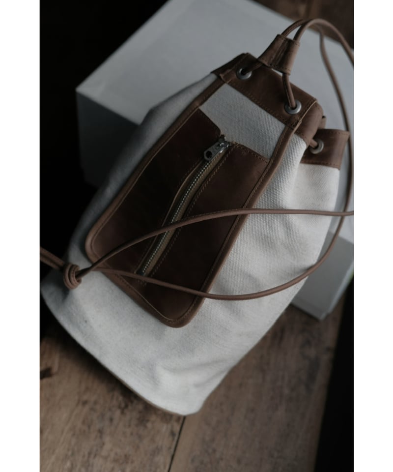 forme / Drawstring Bag(Jute Canvas×Class Brown)