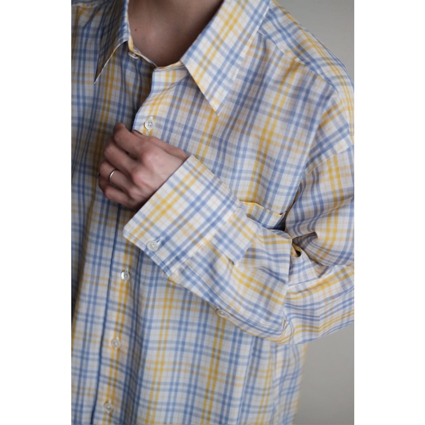 ANSNAM ビスコース プレーンシャツ 02 チェック アンスナム ANSNAM ビスコース プレーンシャツ 02 チェック アンスナム