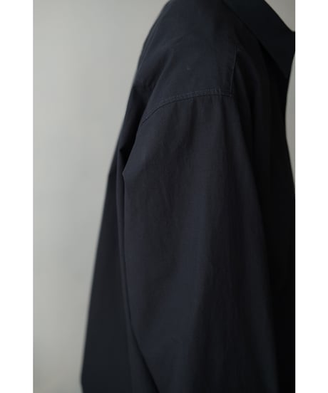 matereal / OHMIZARASHI Regular Collar Shirt(Navy)