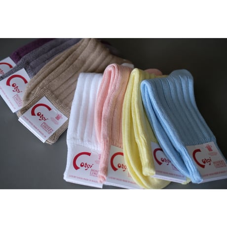 corgi / 100% Cotton Ladies Rib Socks