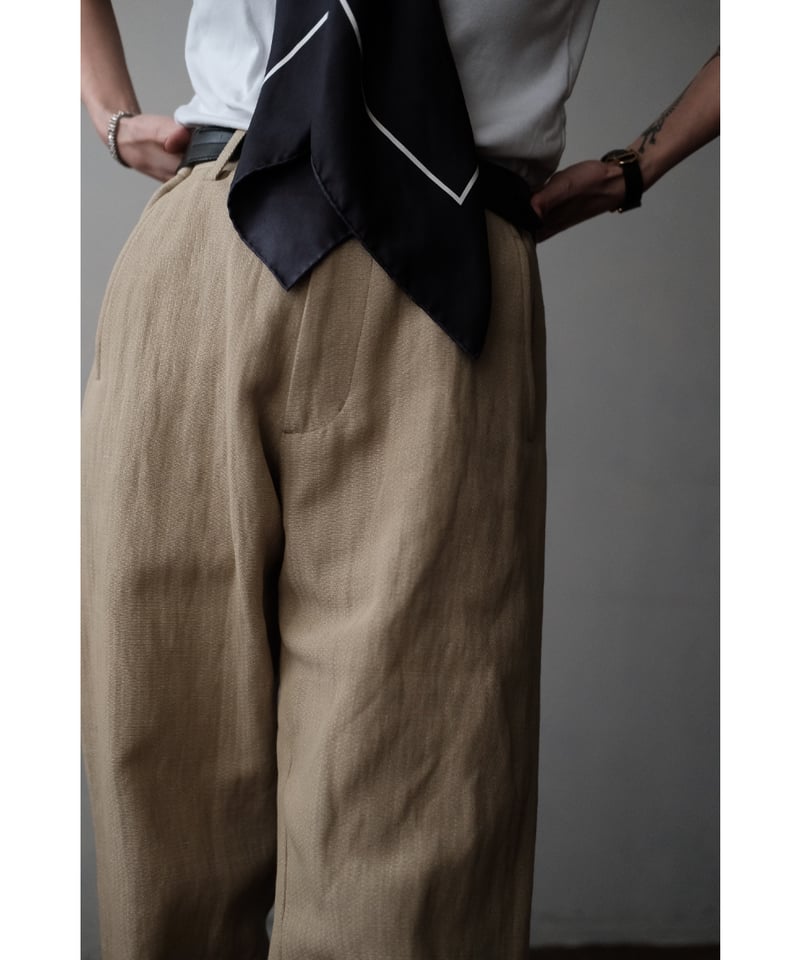 ANSNAM / Lurie Pants(Micro Dot Cotton/Beige) |