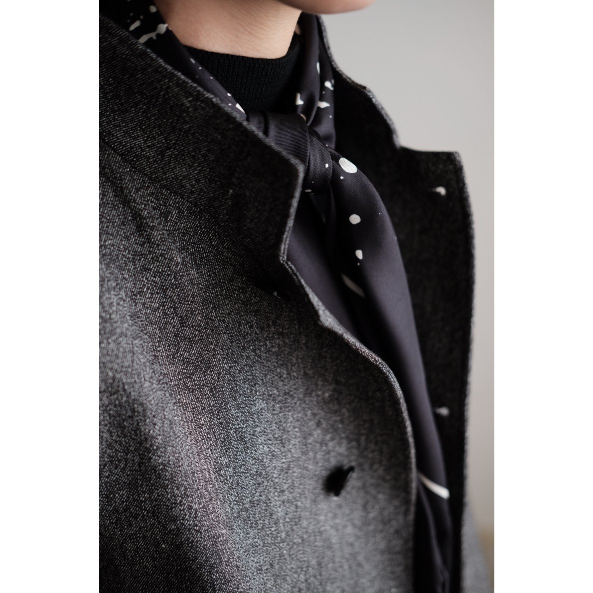 Fendart / Jacket(White×Black Navy) | PARK