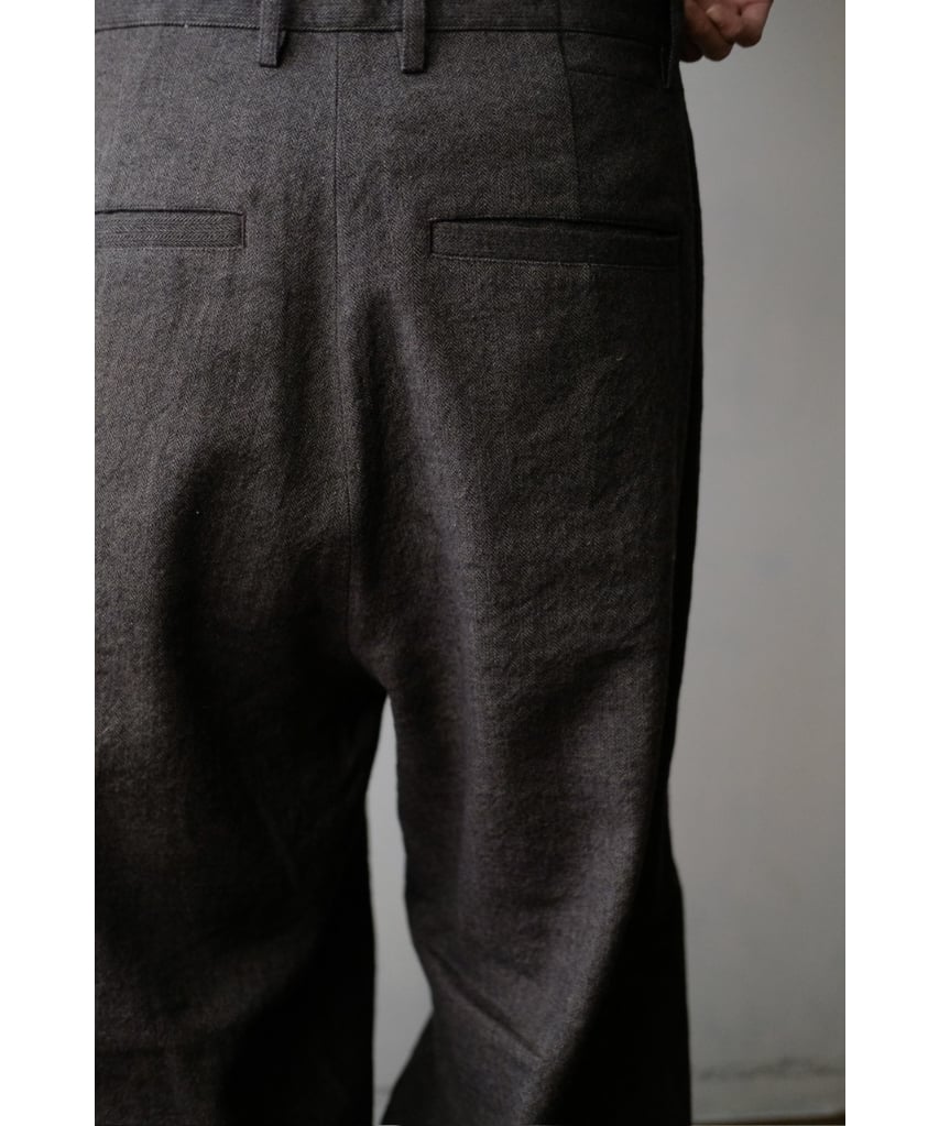 I am dork / Work Pants(LinenWoolCashmere/Brown