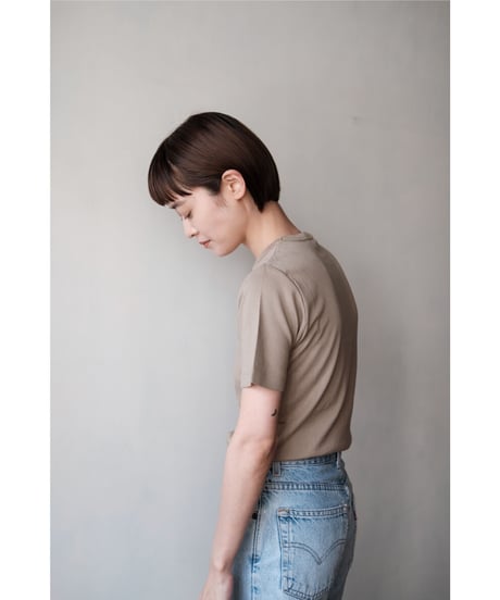 LIFiLL / Cottony Soft Stretch Tee(Taupe)