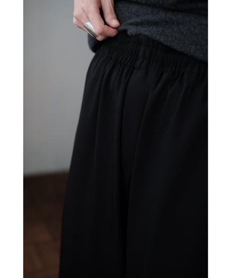 matereal / Silophil Wool Easy Slacks(Black)