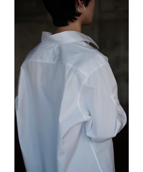 ANSNAM / Double Cuffs Shirt(White)
